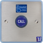 Vox Ignis ViLX-CLP “Assist Call” Call Plate in Brushed Stainless Steel (Single Gang Plate)